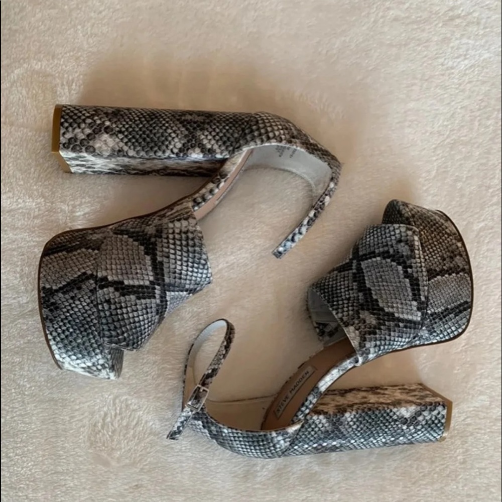 Snake skin heels